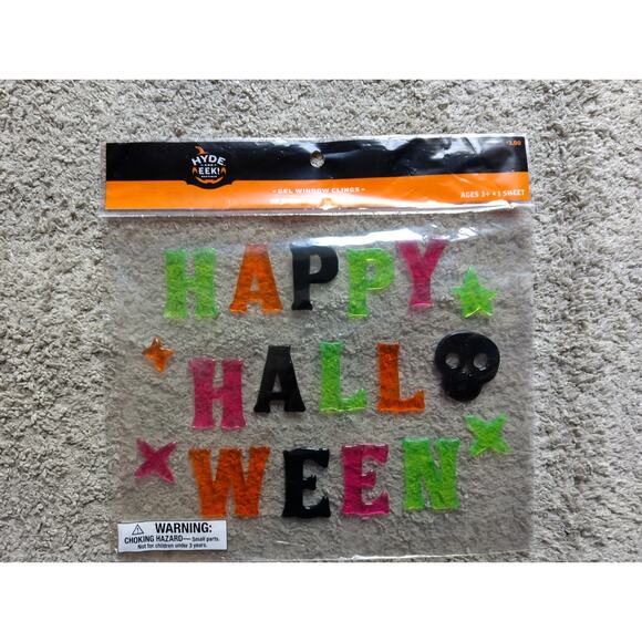 NWT Hyde & Eek Halloween Gel Window Clings - Picture 1 of 3